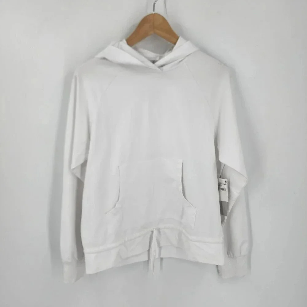 Z by Zella Women's Brenna Drawcord Pullover Hoodie in White Size XS NWT - Picture 2 of 10